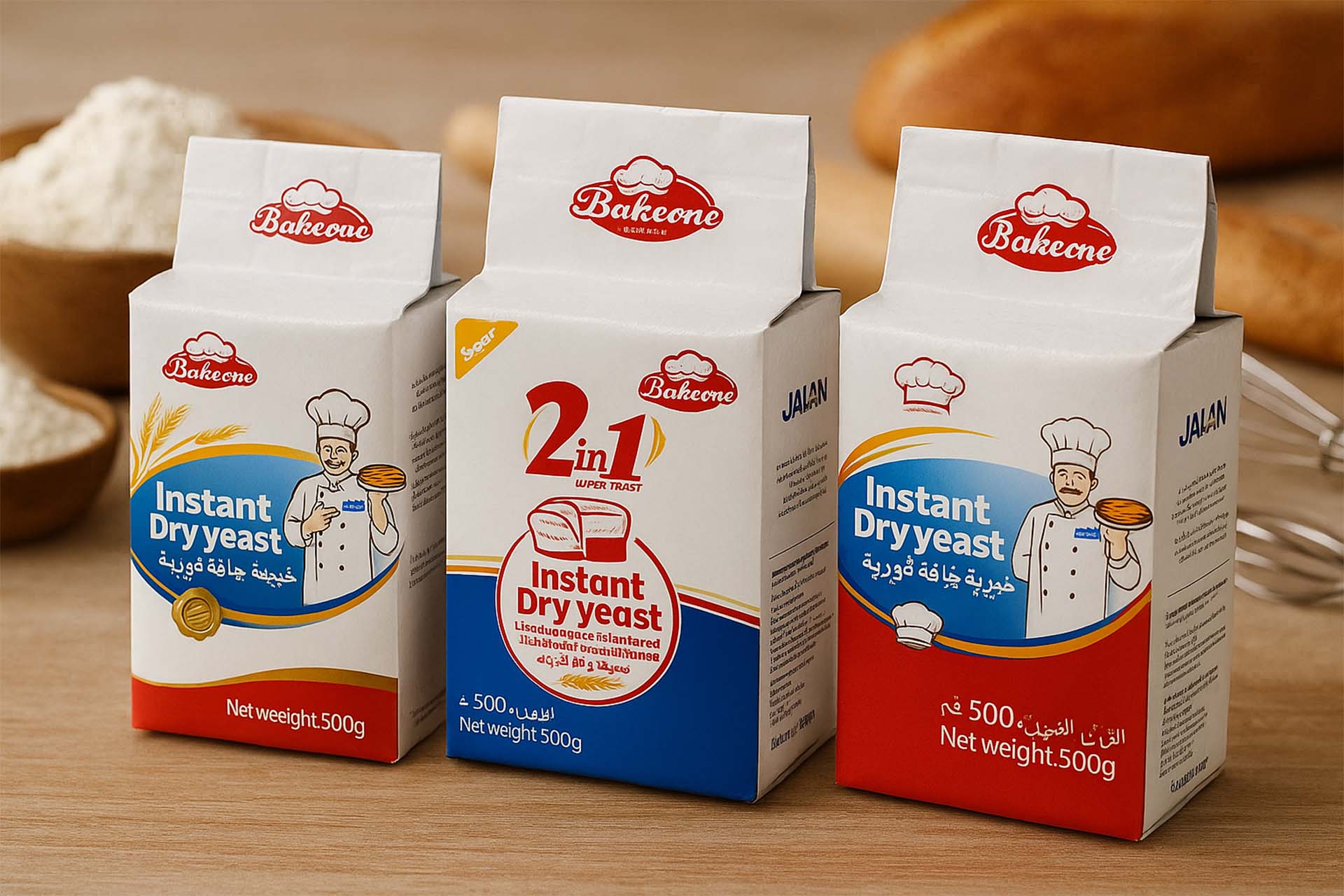 dry yeast pack