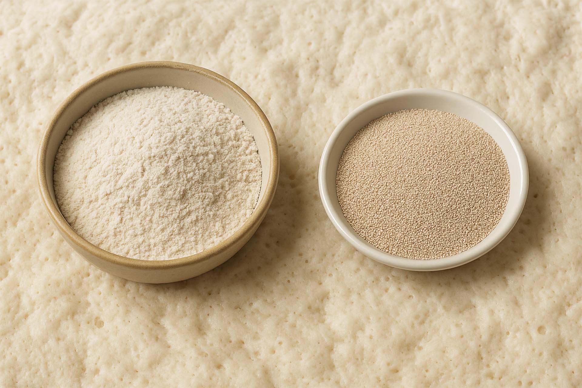 Bread improvers and dry yeast