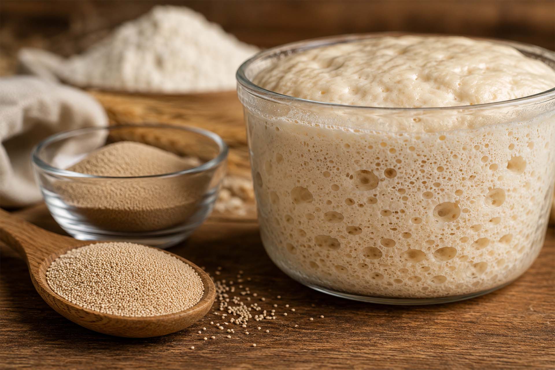 Dry yeast fermentation